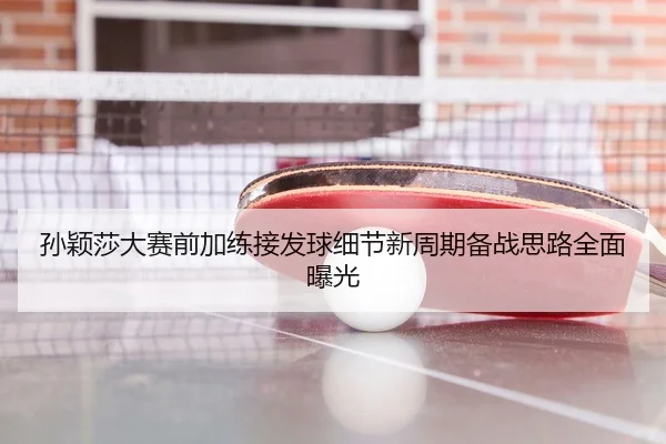 孙颖莎大赛前加练接发球细节新周期备战思路全面曝光